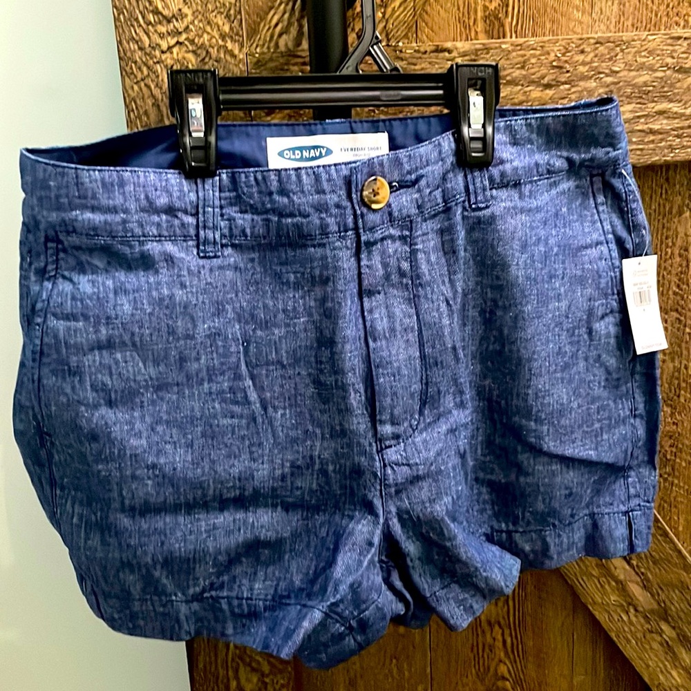 Womens Old Navy Chambray high rise shorts